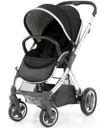 Прогулочная коляска Oyster 2 + Colour Pack (шасси Chrome/Black) — Smooth Black