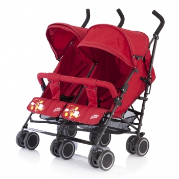 Коляска для двойни Baby Care City Twin — Красный