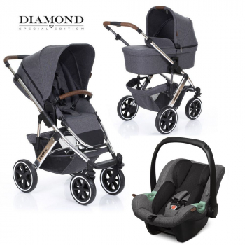 Коляска 3 в 1 FD-Design Salsa 4 Air Diamond — asphalt