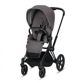 Прогулочная коляска Cybex Priam III (шасси Matt Black) — Manhattan Grey