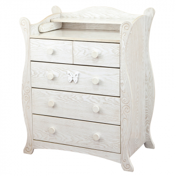 Пеленальный комод Красная звезда (Можга) С 577 — Античный белый