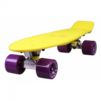 Скейтборд Triumf Active 22" TLS-401 — желтый с филетовыми колесами