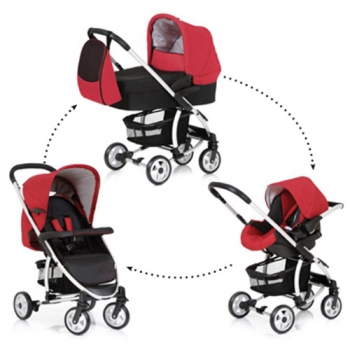 Коляска 3 в 1 Hauck Malibu All in One — caviar/tango