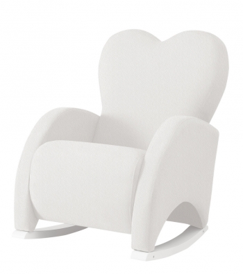 Кресло-качалка Micuna Wing/Love — White/White Leatherette