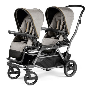 Коляска для двойни Peg Perego Duette Piroet — Luxe Grey