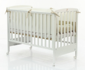 Детская кроватка Bambolina Anna 120x60 — белая