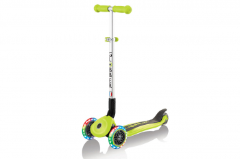Самокат Globber Primo Foldable Lights — Зеленый