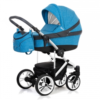 Коляска для новорожденных Esspero Denim (шасси Magic Pro White) — Sky
