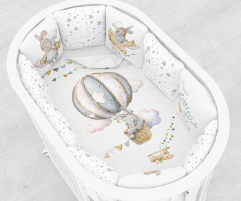 Комплект постельного белья Globex 17 предметов — Зайка Пилот