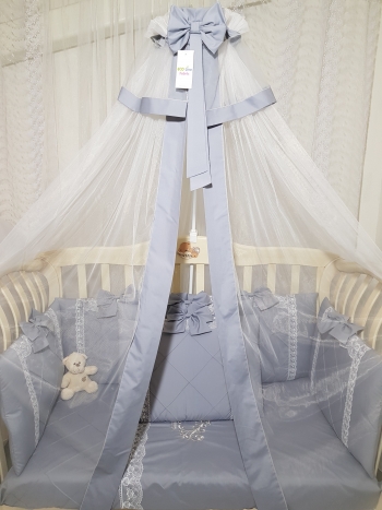 Балдахин для кроватки Eco Line Арабелла — Серый