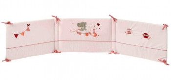 Бортик для кровати универсальный Nattou — Adele Valentine Слоник и Мышка 424394