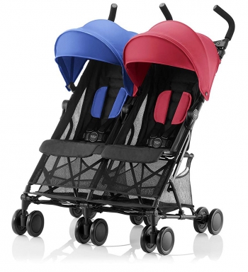 Коляска для двойни Britax Römer Holiday Double — Red/Blue mix