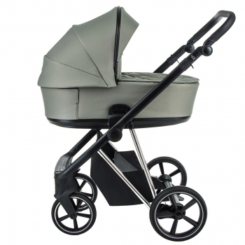 Коляска 2 в 1 Roan Sol Lux — Tea Leaf/Chrome/руч.Черный