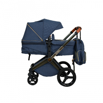 Коляска трансформер Farfello Cross — Джинсовый