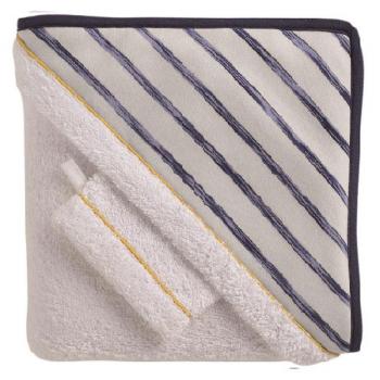 Махровое полотенце с уголком и варежка для купания Red Castle Hooded Towel — Sailor