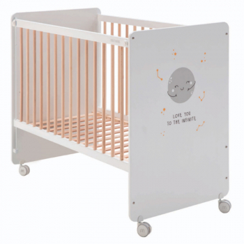 Детская кроватка Micuna Halley 120х60 — White/Natural wax