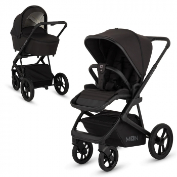 Коляска 2 в 1 Moon Style — Black (RU533) 2023