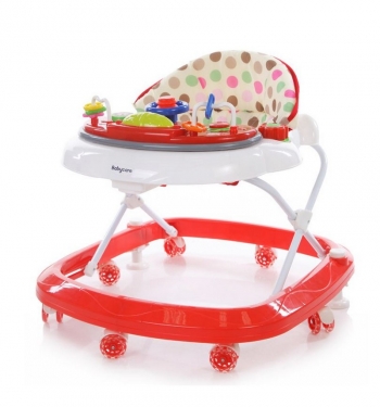 Ходунки Baby Care Sonic — Белый/Красный