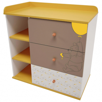 Комод Polini Disney baby 5090, 3 ящика — Медвежонок Винни и его друзья