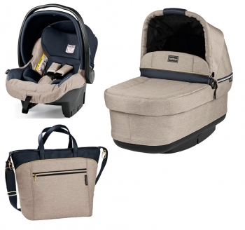 Набор 3 в 1 Peg Perego Set Modular Pop Up (без шасси) — Luxe Beige