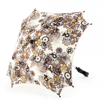 Зонт для колясок (универсальный) Esspero "Flowers Line" — Camomile Brown