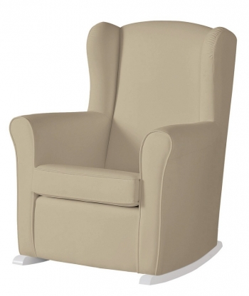 Кресло-качалка Micuna Mini Wing/Nanny — White/Plane Brown