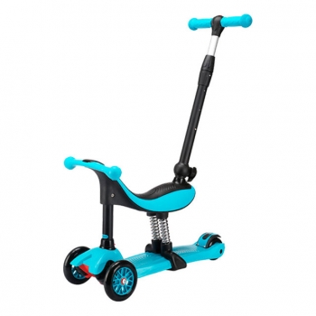 Трехколесный самокат TechTeam Genius — бирюзовый