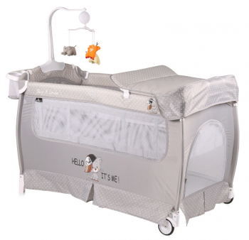 Манеж-кровать LORELLI Sleep'N'Dream — Серый / Grey Cool Cat 1934