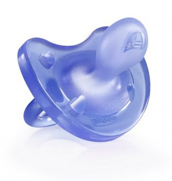 Пустышка Chicco Physio Soft 1 шт., 6-12 мес.+, силикон — сиреневый, 310410147