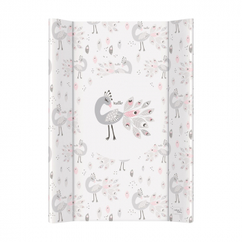 Пеленальный матрасик Ceba Baby Comfort 70 см без изголовья на кровать 120x60 см W-203 — Lolly Polly Peacock