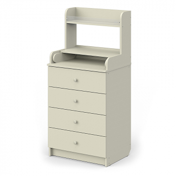 Пеленальный комод Атон Сириус 604 ЛДСП с полкой — Слоновая кость