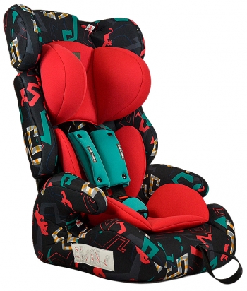 Автокресло Farfello GE-E — джунгли (red+colorful)