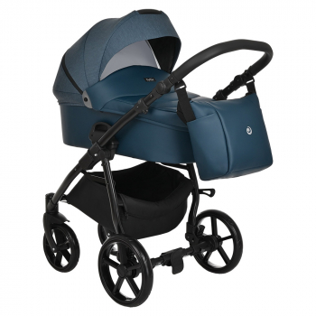 Коляска 2 в 1 Tutis Novo — Кожа Marine