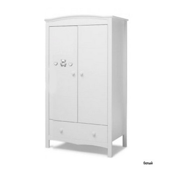 Шкаф двустворчатый Erbesi Jolie — белый