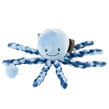 Мягкая музыкальная игрушка Nattou Soft Toy Lapidou Octopus — Navy blue/Light blue
