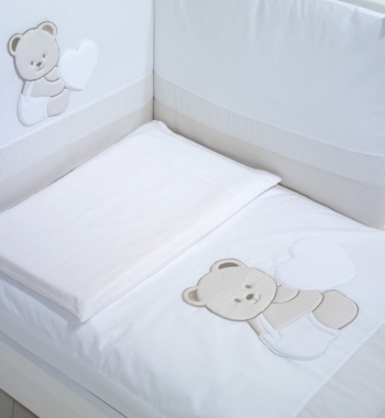 Комплект белья Baby Expert Tato (4 предмета) — белый/коричневый