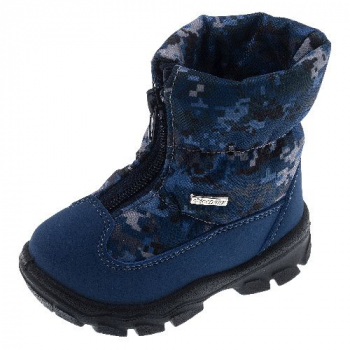 Сапоги Chicco Wilbur, для мальчиков, пиксели, цвет синий — размер 310