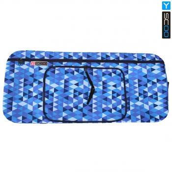 Чехол-портмоне складной для самоката Y-SCOO 125 — РОМБЫ голубые
