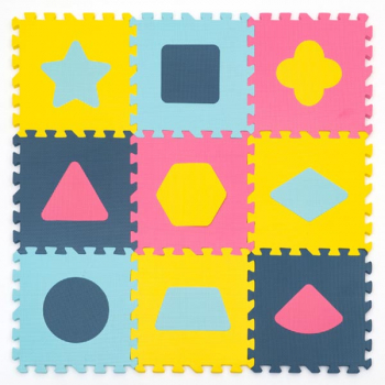 Коврик-пазл 12" с фигурами - NT10 Funkids "Геометрия-10" — 08R