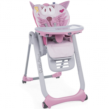 Стульчик для кормления Chicco Polly 2Start — Miss Pink