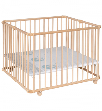 Детский манеж-кроватка Geuther Lucilee 94,5х102 — натуральный 09