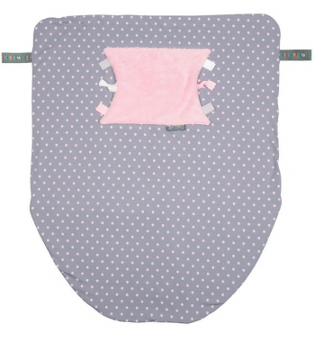 Многофункциональный плед Cheeky Chompers — розовый горошек