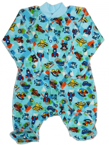 Комбинезон реглан с закрытыми ручками Веселый малыш 