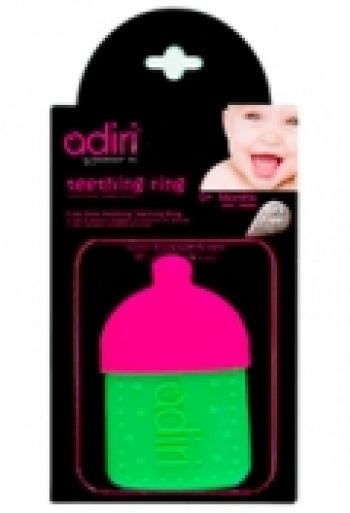 Прорезыватель для зубов Adiri Bottle Teething Ring — magenta-green