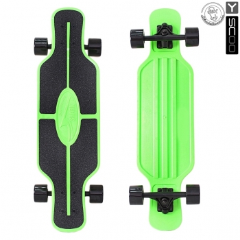 Скейтборд Y-SCOO Longboard Shark TIR 31" — GREEN/black