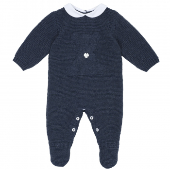 Комбинезон с воротничком Chicco для мальчиков и девочек, цвет синий (ошибка)