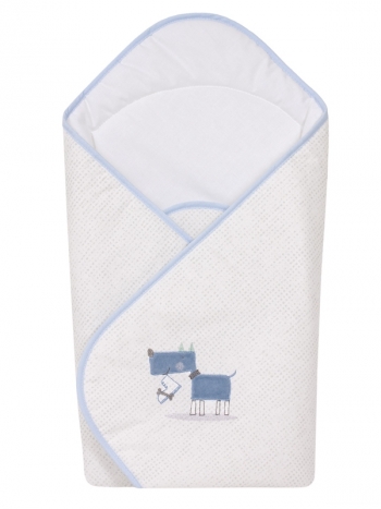 Одеяло-конверт Ceba Baby — My Dog Blue/Green