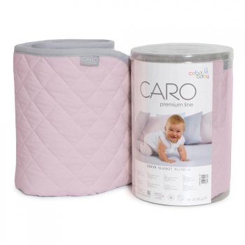 Плед Ceba Baby CARO 90х100 см — CARO Pink