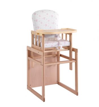 Стул-стол Micuna T-950 Plus — Natural/Pink Bears