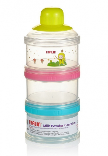 Набор сборных контейнеров для молока и питания Farlin, 3 шт. без крышки — Салатовый